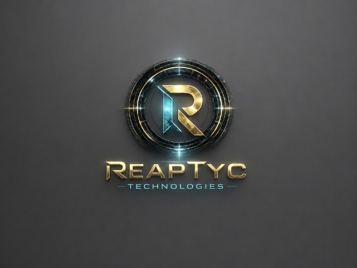 ReapTyc Technologies official blue and gold logo